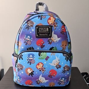 NWT Marvel Avengers Chibi Loungefly Mini Backpack